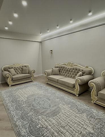 Комплект мягкой мебели, цвет - Бежевый