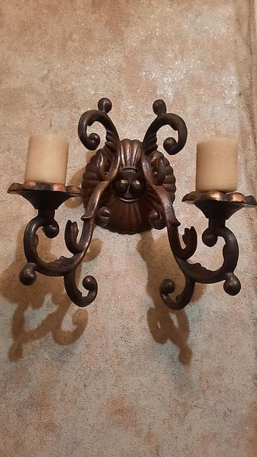 звонок для двери: Настенный канделябр на 2 свечи — 1