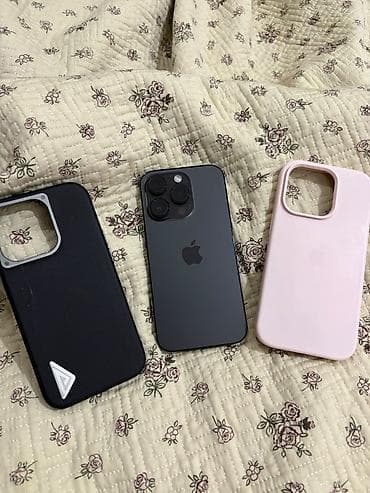 7 iphone: IPhone 14 Pro, Б/у, 128 ГБ, Графит, Чехол, 88 % — 2