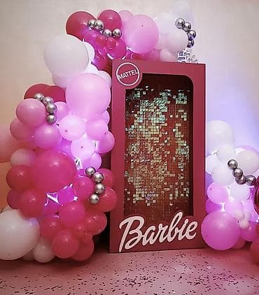 кадр: Barbie-Box - Фото-зона/стойка в стиле Barbie — большая розовая — 9