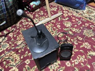 домашний кинотеатр б у: Простой аудио сетап с колонкой для басса/вибраций и колонкой для — 1