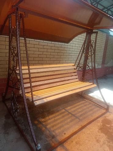 встроенные шкафы купе: Садовые качели Металл, Со спинкой, С крышей — 1