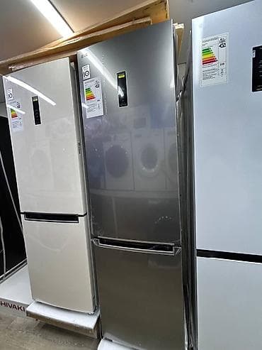 LG холодильник с нижней морозильной камерой, серебристый, серия с at lalafo.kg LG холодильник с нижней морозильной камерой, серебристый, серия с