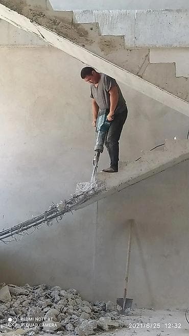 Снос стен | Железобетонная стена | Снятие реечных потолков, Снятие подвесных потолков | Демонтаж кафельной плитки | Кровля из профнастила Больше 6 лет опыта at lalafo.kg Снос стен | Железобетонная стена | Снятие реечных потолков, Снятие подвесных потолков | Демонтаж кафельной плитки | Кровля из профнастила Больше 6 лет опыта