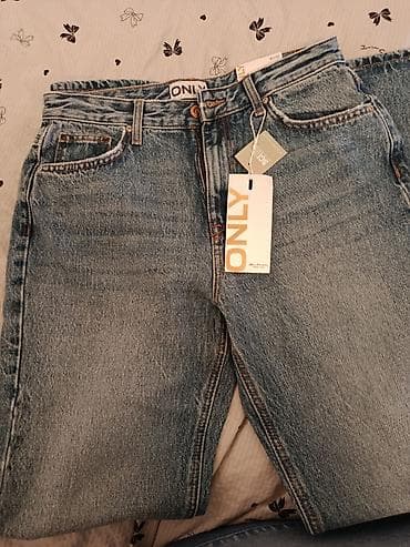 tech fleese: Джинсы ONLY Billie Straight, модель EX High Waist. - Посадка: очень — 1