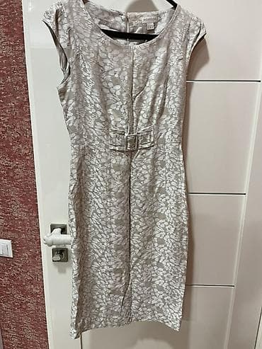 real techniques: Набор женской одежды — 4 вещи. 1) Платье Monsoon, бежево-серое с — 1