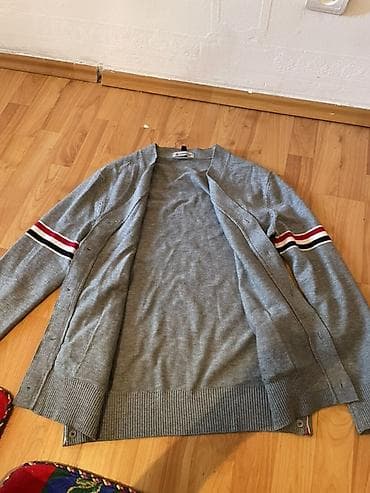 tech fleese: Серый кардиган Moncler - Материал: тонкий мягкий трикотаж (состав — 2