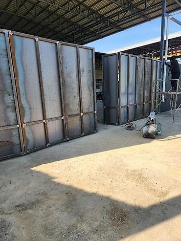 Металлические откатные/распашные ворота под ключ - Каркас из