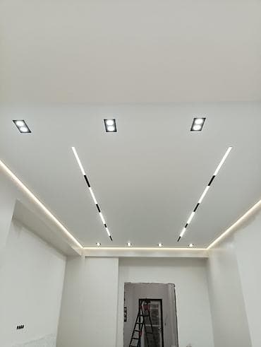 Натяжной потолок: Натяжные потолки с интегрированным освещением, дизайнерские работа — 2