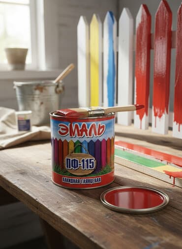 эпоксидная краска: Эмаль ПФ-115 – алкидная глянцевая краска в банке. Предназначена для — 1