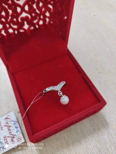 купить свадебное платье недорого: Очень красивый и нежный кольцо из серебро 925 пробы. Жемчуг Размеры — 2