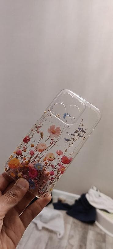 SIM карталары: Прозрачный чехол для смартфона с цветочным принтом - Форм‑фактор — 2