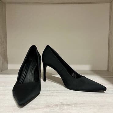 ecco 42: Туфли, 36, Stradivarius, Б/у, цвет - Черный, Платная доставка, Бесплатная доставка, Самовывоз — 2