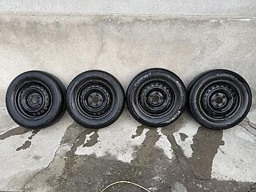 Колеса в сборе 195 / 65 / R 15, Лето, Б/у, Комплект, Легковые, Железные, отверстий - 5