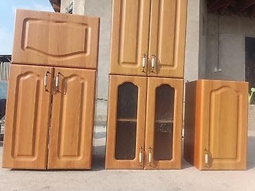 Китеп үчүн шкафтар: Ашкана үчүн шкаф, Колдонулган, Асма, Жуугучсуз, ЛДСП — 9