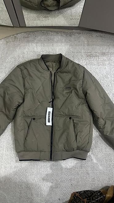 кийит: Мужская куртка-бомбер Jeep Spirit - Цвет: оливковый/хаки - Фасон — 1