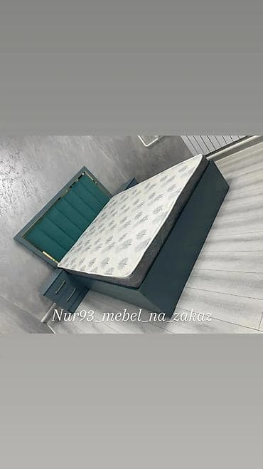 двуспальная кровать с ящиками: Уютные мягкие кровати с подъемным механизмом и просторным бельевым — 7