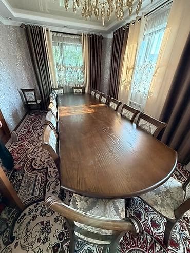 small table: Стол и стул для зала, Б/у, Самовывоз, цвет - Коричневый — 2