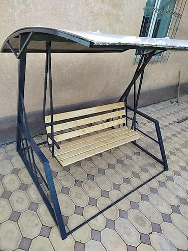 навесная качель для дома: Садовые качели Со спинкой, С крышей — 10