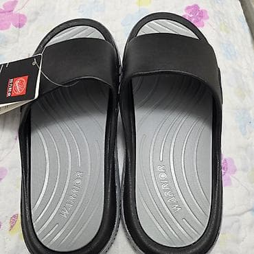 аква шузы: Мужские шлёпанцы Warrior - Тип: шлёпанцы/слайды - Цвет: чёрный верх — 10