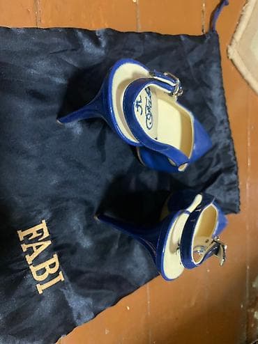 туфельки: Туфли, 39.5, 40, Fabi, Б/у, цвет - Синий, Платная доставка, Самовывоз — 6