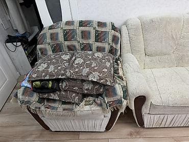 продаю мягкую мебель: Комплект мягкой мебели, цвет - Бежевый — 1