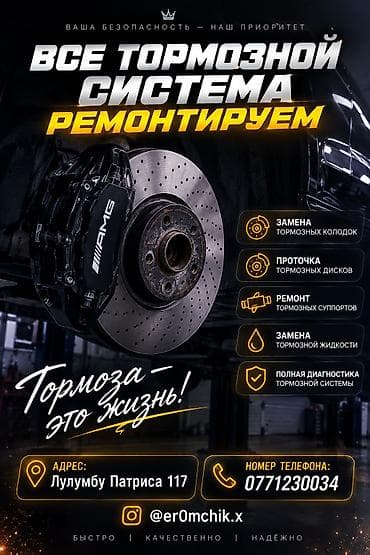 Все тормозные системы отремонтируем !!!