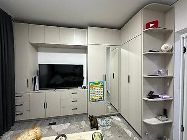 solutions elementary: Стенка-шкаф, Тип стенки-шкафа: Модульная, Для зала, Б/у, Особенности: С отделением под телевизор — 2