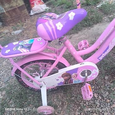 Детский велосипед Princess, розовый - Колеса около 12" с широкой — 10