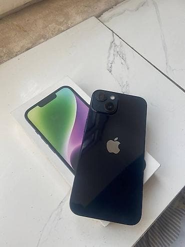 hoco dk2: IPhone 14, Б/у, 128 ГБ, Черный, Коробка, 76 % — 1