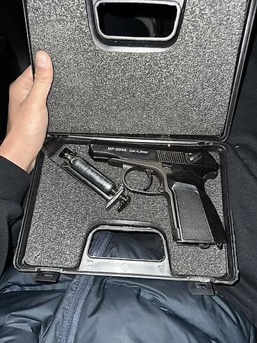 Пневматический газобаллонный пистолет MP-654K (калибр 4,5 мм)