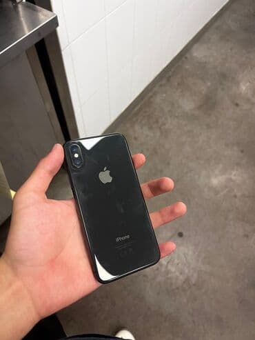 айфон xs max цена в бишкеке бу: IPhone X, Колдонулган, 64 ГБ, Black Titanium, Кулакчындар, Заряддоочу түзүлүш, Каптама, 100 % — 5