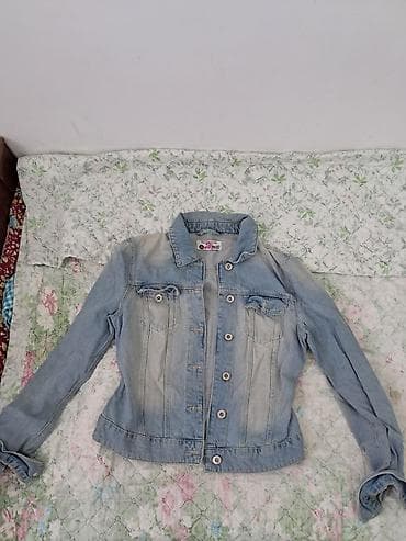 Джинсовая куртка, Приталенная модель, Осень-весна, S