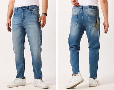 Көйнөктөр: Мужские джинсы ROSSOJA - Посадка: средняя, классическая пятикарманная — 9