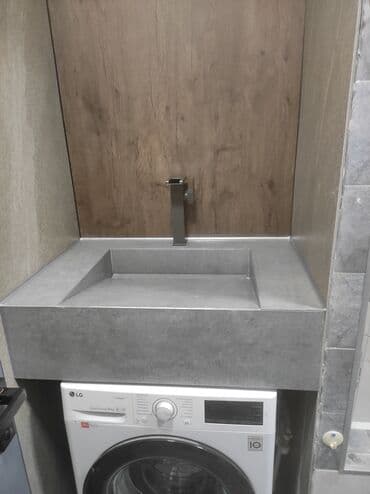 раковины и мойки: Раковина для ванной, Особенности: Под камень, Материал: Искусственный камень — 5