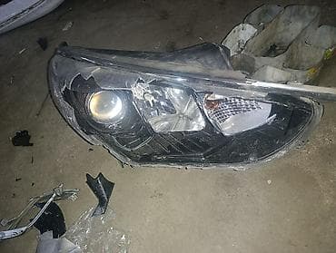 передний: Передняя левая фара Hyundai 2018 г., Б/у, Оригинал — 4