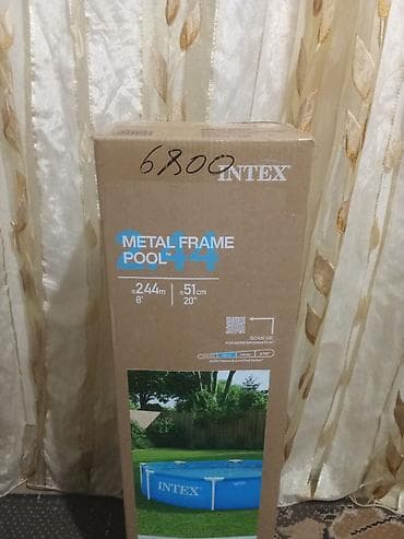 Бассейны: Бассейн каркасный Intex Metal Frame Pool 2.44 м × 51 см (8' × 20") - — 3