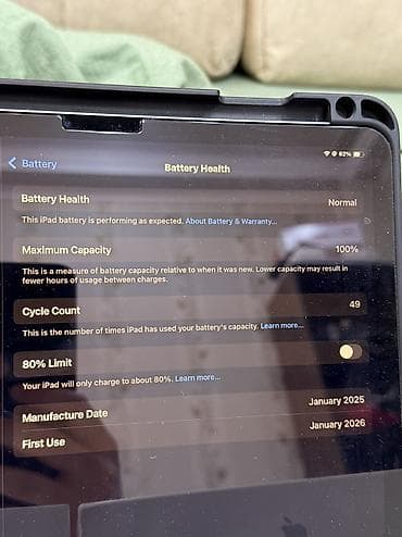 Планшеты: Планшет, Apple, 11" - 12", Б/у, цвет - Серый — 2