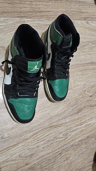 данки найк: Мужские кроссовки, 40, Jordan, Б/у, цвет - Зеленый, Самовывоз — 1
