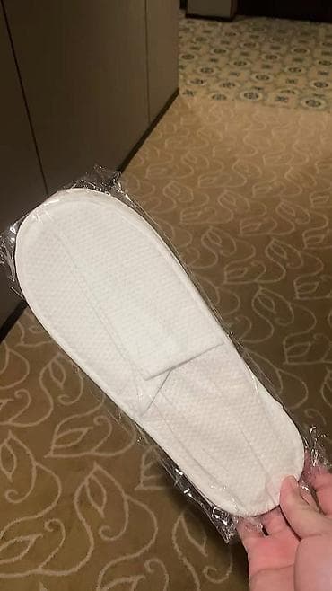 Мокасины и лоферы: Домашние тапочки, 43, Новый, цвет - Белый, Бесплатная доставка — 4