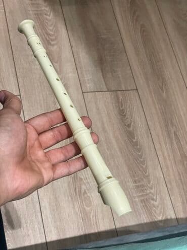 Гитары: Сопрано-рекордер (блокфлейта) из пластика, цвет слоновая кость. - — 1