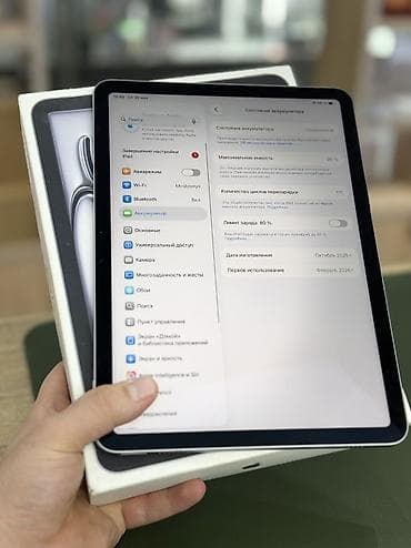 аипад: Планшет, Apple, память 128 ГБ, 10" - 11", Wi-Fi, Б/у, Классический цвет - Серый — 5