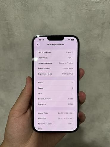 apple wath: IPhone 13 Pro Max, Б/у, 256 ГБ, Графит, Защитное стекло, 83 % — 8