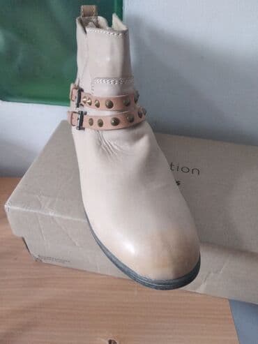 сапоги из натурального меха и кожи: Кожа, демисезонные, 39 размер, из Германии — 1