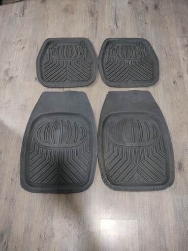 Плоские Резиновые Полики Для салона Honda, цвет - Серый, Б/у, Платная доставка, Самовывоз