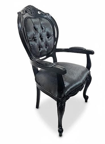 стул кресло б у: Полукресло (стул с подлокотниками) и мягким сидением, массив — 1