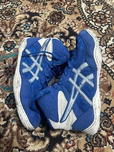 кросо: Мужские кроссовки, 39, Asics, Б/у, цвет - Синий, Самовывоз — 2