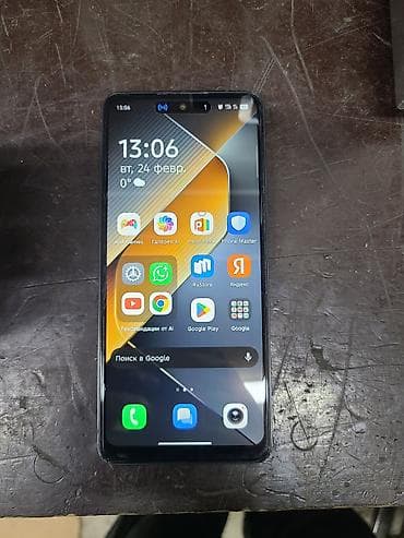 xbox 720: Tecno Pova 6 Neo, Б/у, 256 ГБ, цвет - Черный, 2 SIM — 1