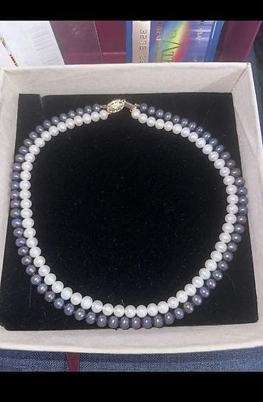 Колье, Проба 585, Женские, Новый, Жемчуг, Винтажный стиль at lalafo.kg Колье, Проба 585, Женские, Новый, Жемчуг, Винтажный стиль