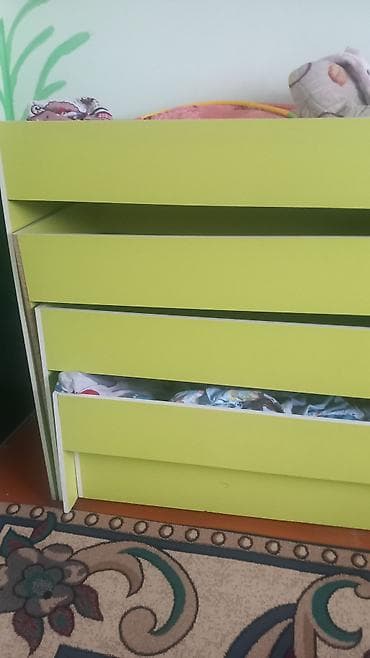 toy: Детский комод, Без пеленального столика, ЛДСП, цвет - Белый — 2